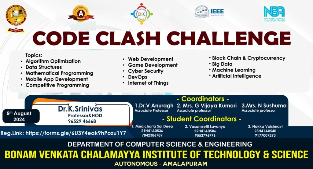 BVCITS| BVC Institute of Technology & Science EVENTS