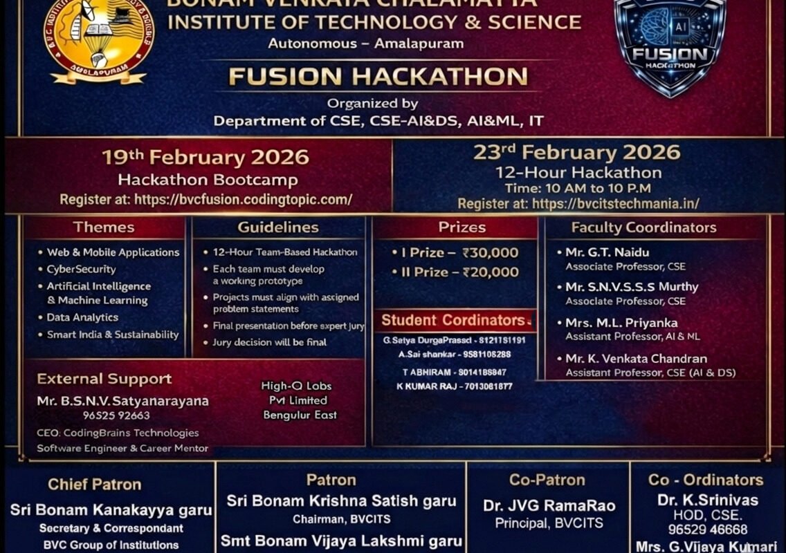 BVCITS| BVC Institute of Technology & Science