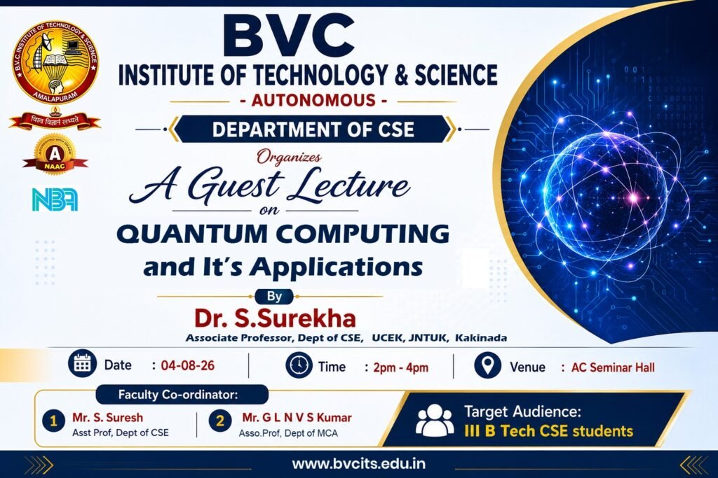 BVCITS| BVC Institute of Technology & Science EVENTS, scroll