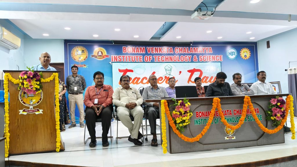 TEACHERS DAY CELEBRATIONS 2026 BVCITS| BVC Institute of Technology & Science EVENTS, scroll